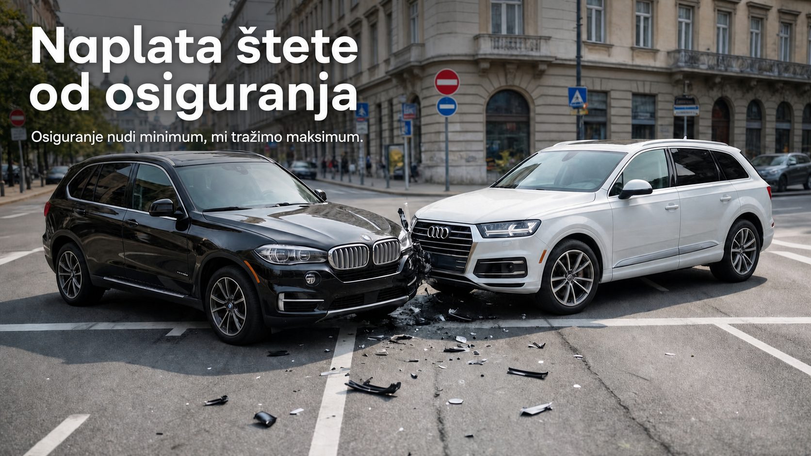 Naplata štete – udes na raskrsnici