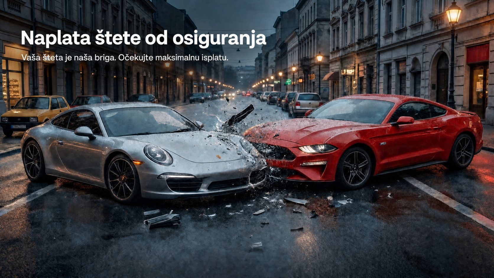 Naplata štete – noćni udes u Beogradu